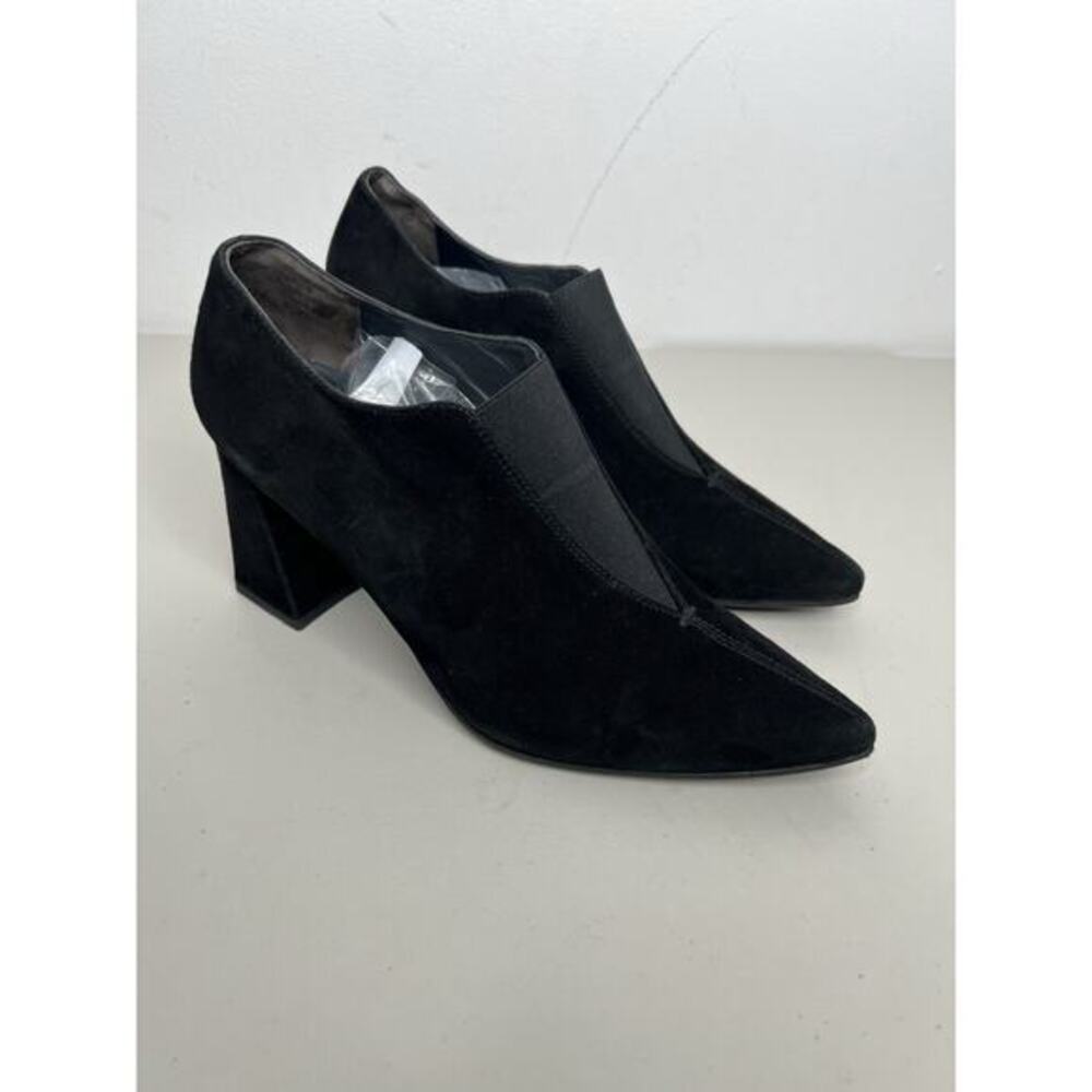 Paul Green Women's Black Suede Stacia Pointed Toe Pump Heels UK Size 5.5